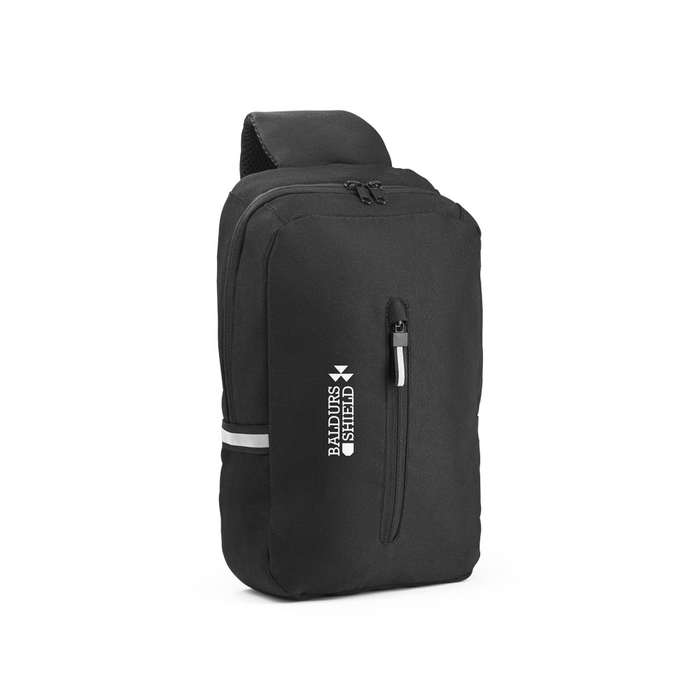 Sac à dos à sangle unique en 300D polyester recyclé et 600D polyester recyclé, avec doublure en polyester recyclé 210D