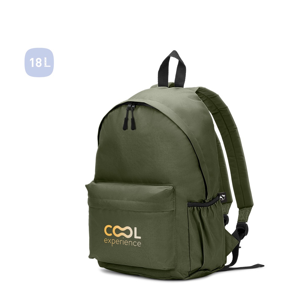 Sac à dos classique au design intemporel en polyester recyclé 600D