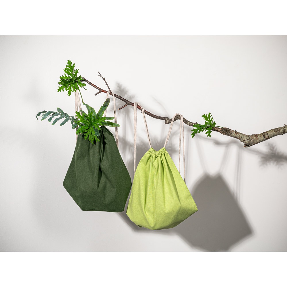 Sac à dos en coton recyclé (70%) et polyester (30% rPET) (150 g/m²)