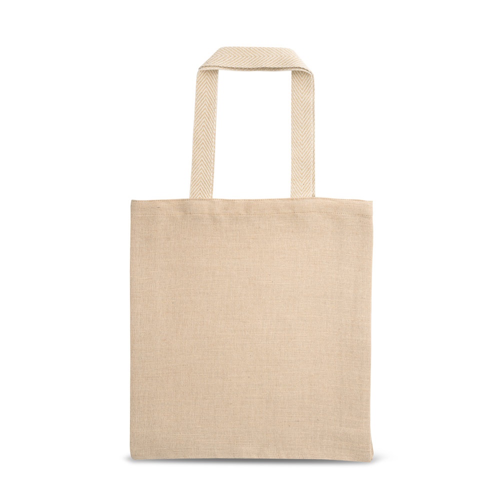 Sac à dos en juco (275 g/m²) 100% coton (120 g/m²) avec poche intérieure