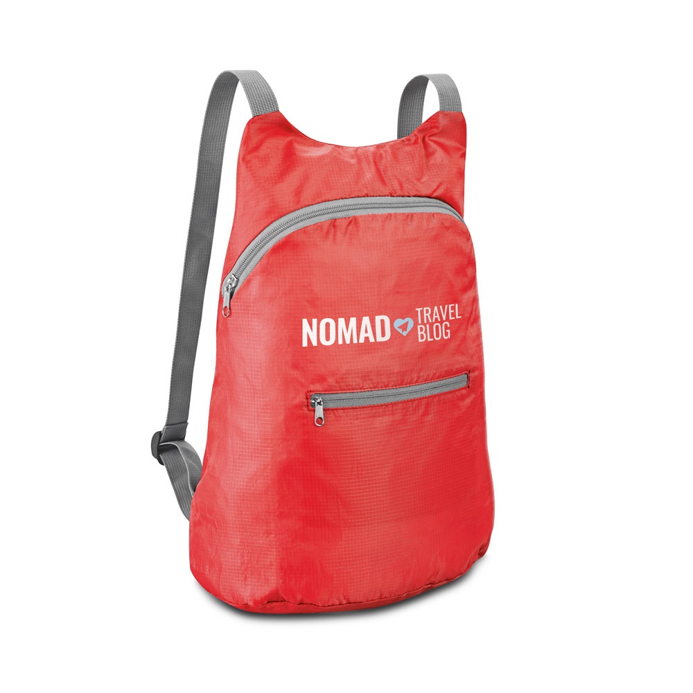 Sac à dos pliable en polyester 210D ripstop