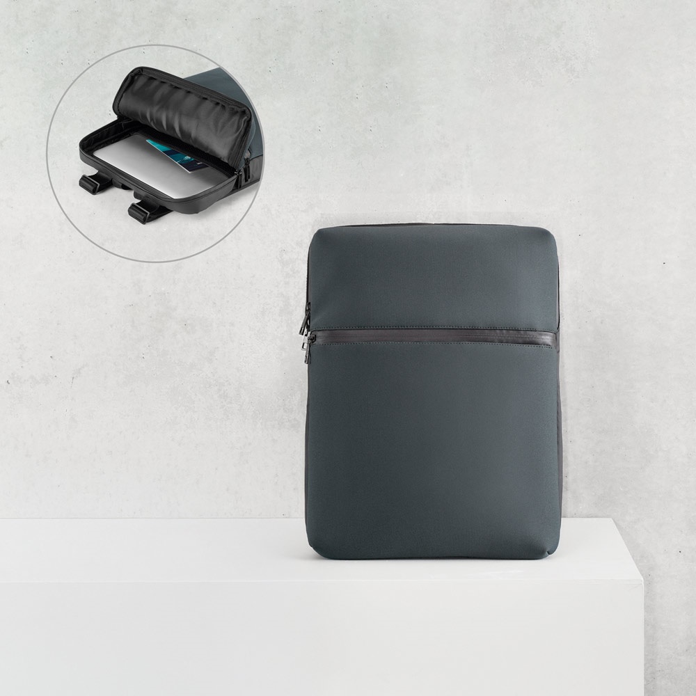Sac à dos pour ordinateur 14'' en soft shell et tarpaulin
