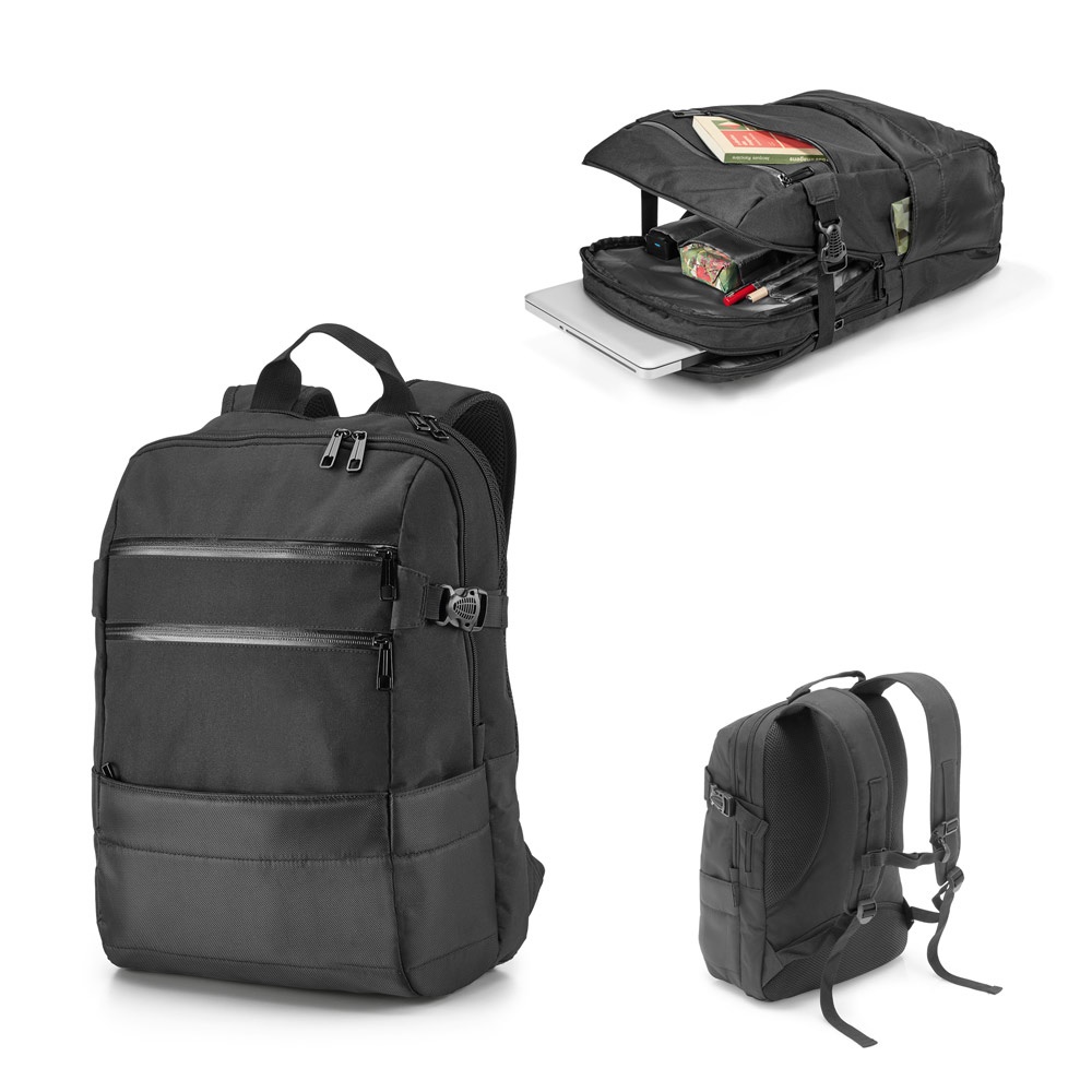 Sac à dos pour ordinateur portable 15.6'' en polyester 300D et jacquard 840D
