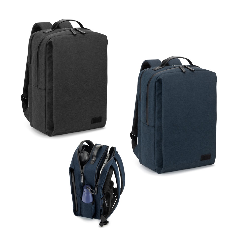 Sac à dos pour ordinateur portable (17 pouces) en polyester recyclé 600D haute densité (20L)