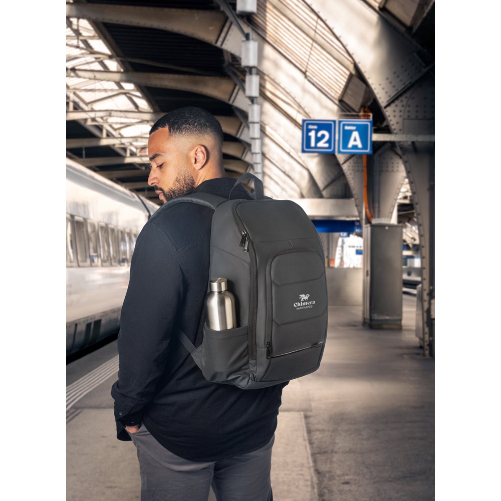 Sac à dos pour ordinateur portable en polyester recyclé 600D haute densité 16"