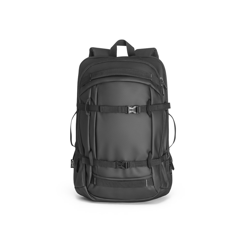Sac à dos pour ordinateur portable en polyester recyclé haute densité 900D, avec revêtement imperméable et doublure en polyester recyclé 210D 17'3"