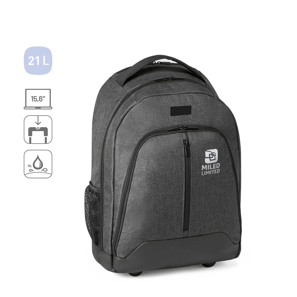 Sac à dos trolley pour ordinateur portable 15'6'' en polyester 600D