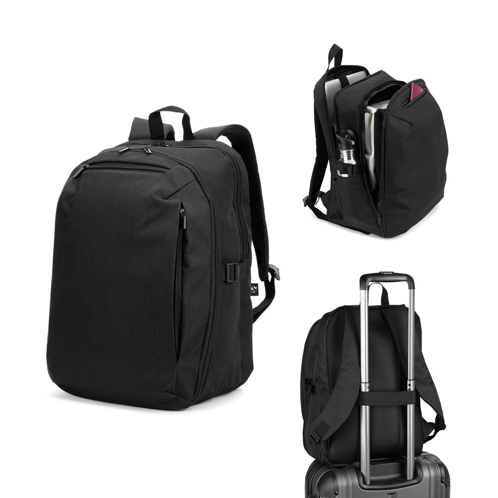 Sac avec un compartiment à ouverture complète en polyester recyclé haute densité 300D 16 pouces