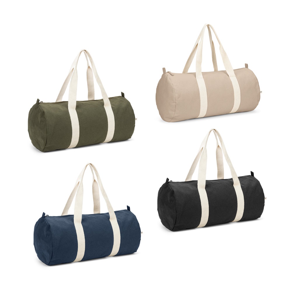 Sac de sport en coton recyclé et polyester recyclé (380 g/m²)