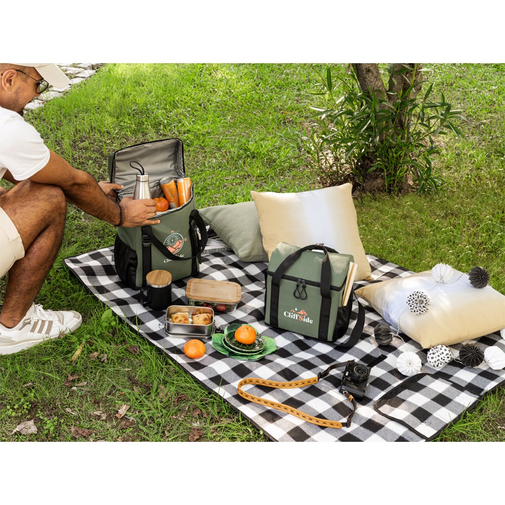 Sac thermique rembourré en polyester recyclé 600D ripstop 11 L