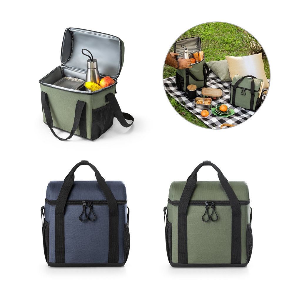 Sac thermique rembourré en polyester recyclé 600D ripstop 11 L