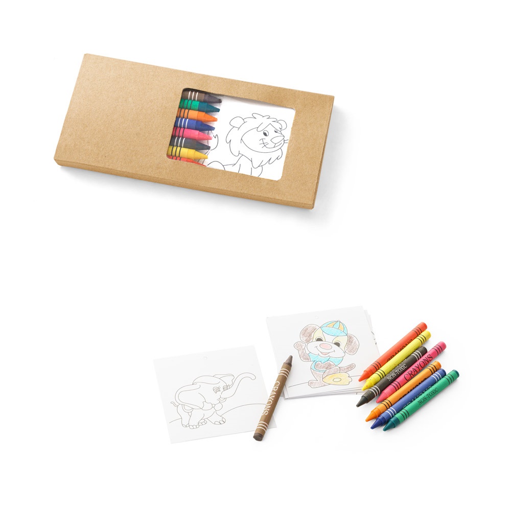 Set de coloriage livré dans un étui cartonné