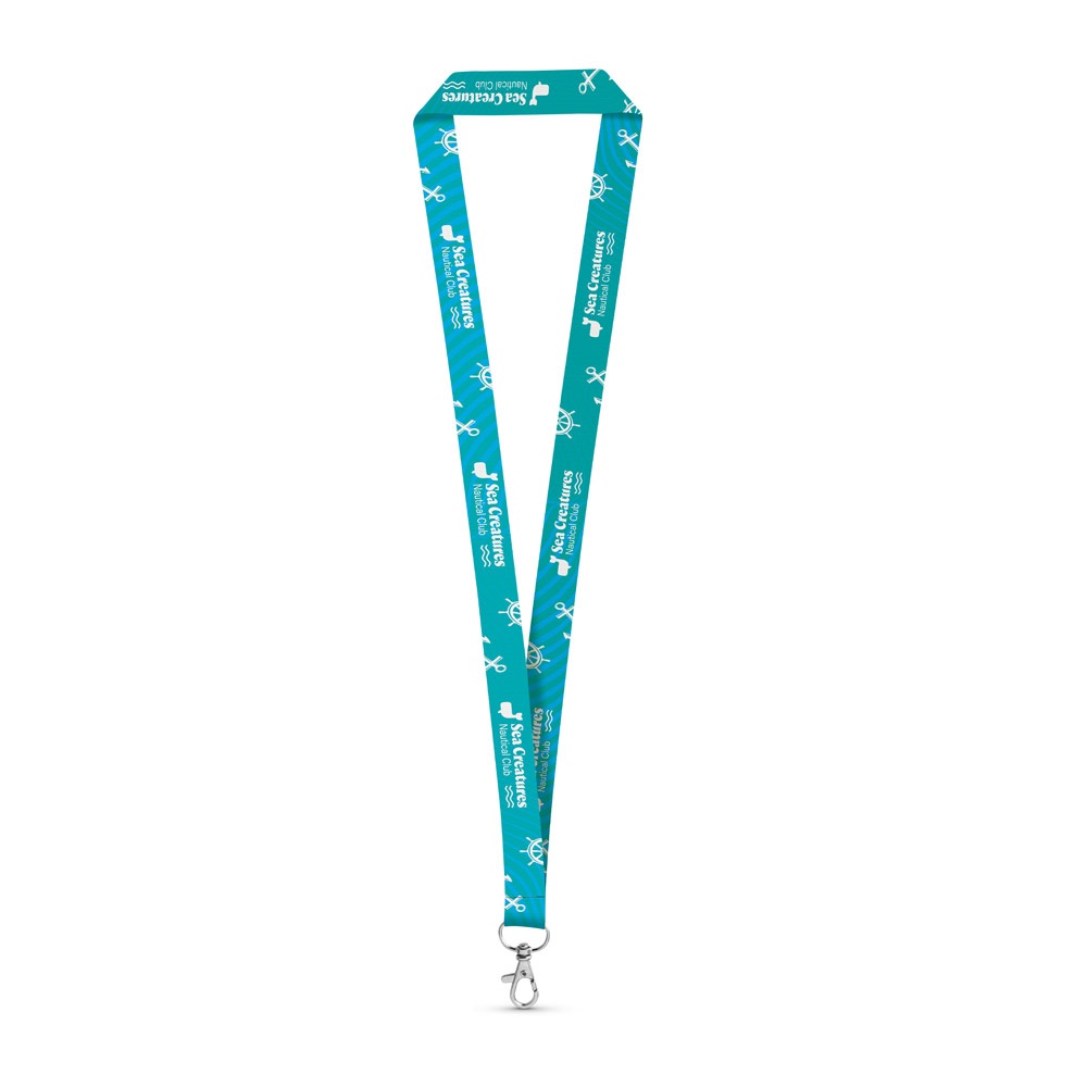 SET Lanyard SUBLIMATION Long II (20 mm) avec mousqueton à porte de 20 mm