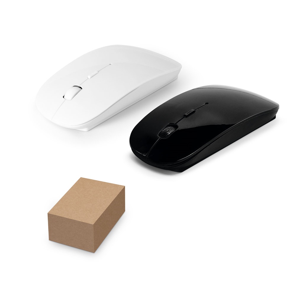 Souris sans fil alimentée par batterie en ABS recyclé (100 % rABS)