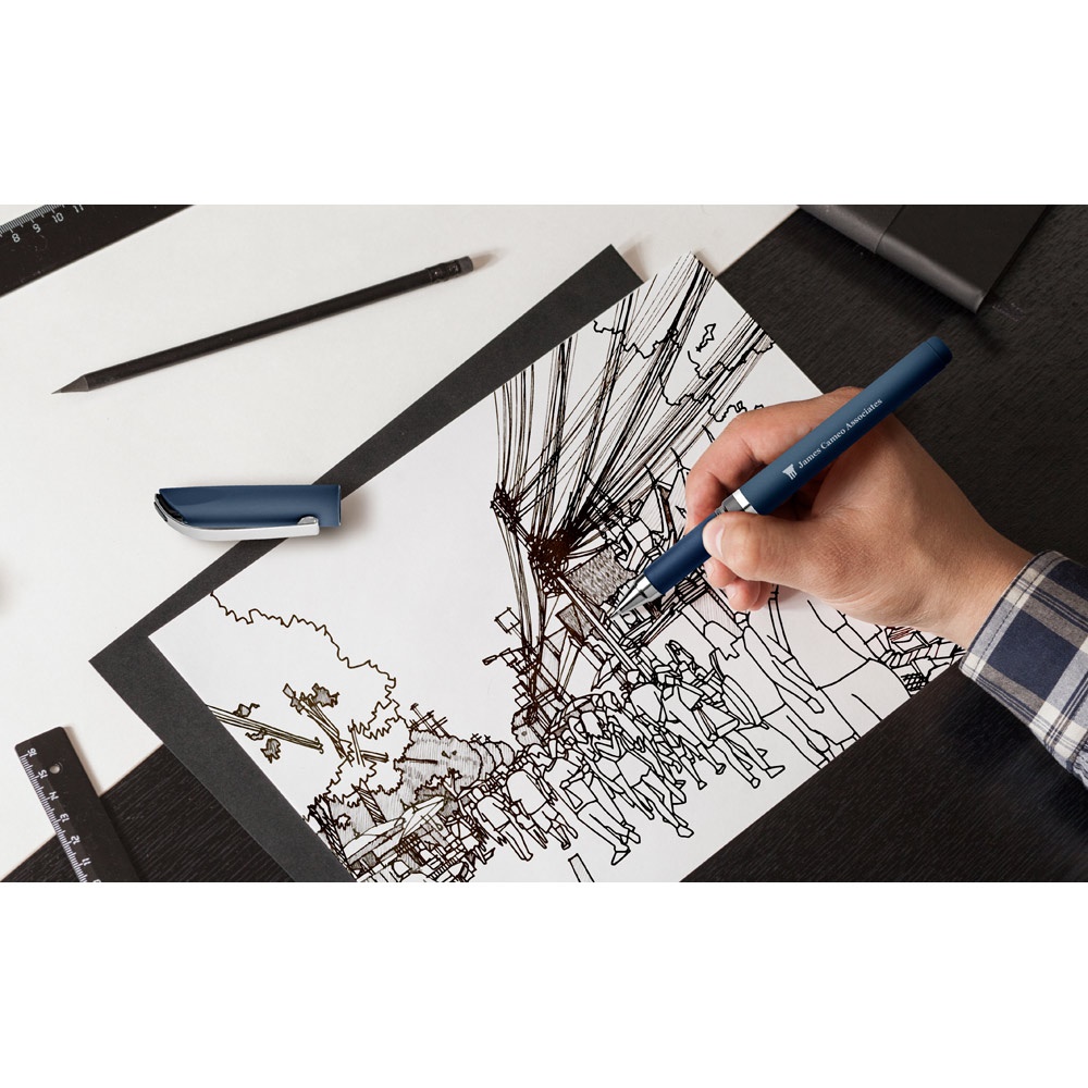 Stylo à bille ABS avec clip métallique