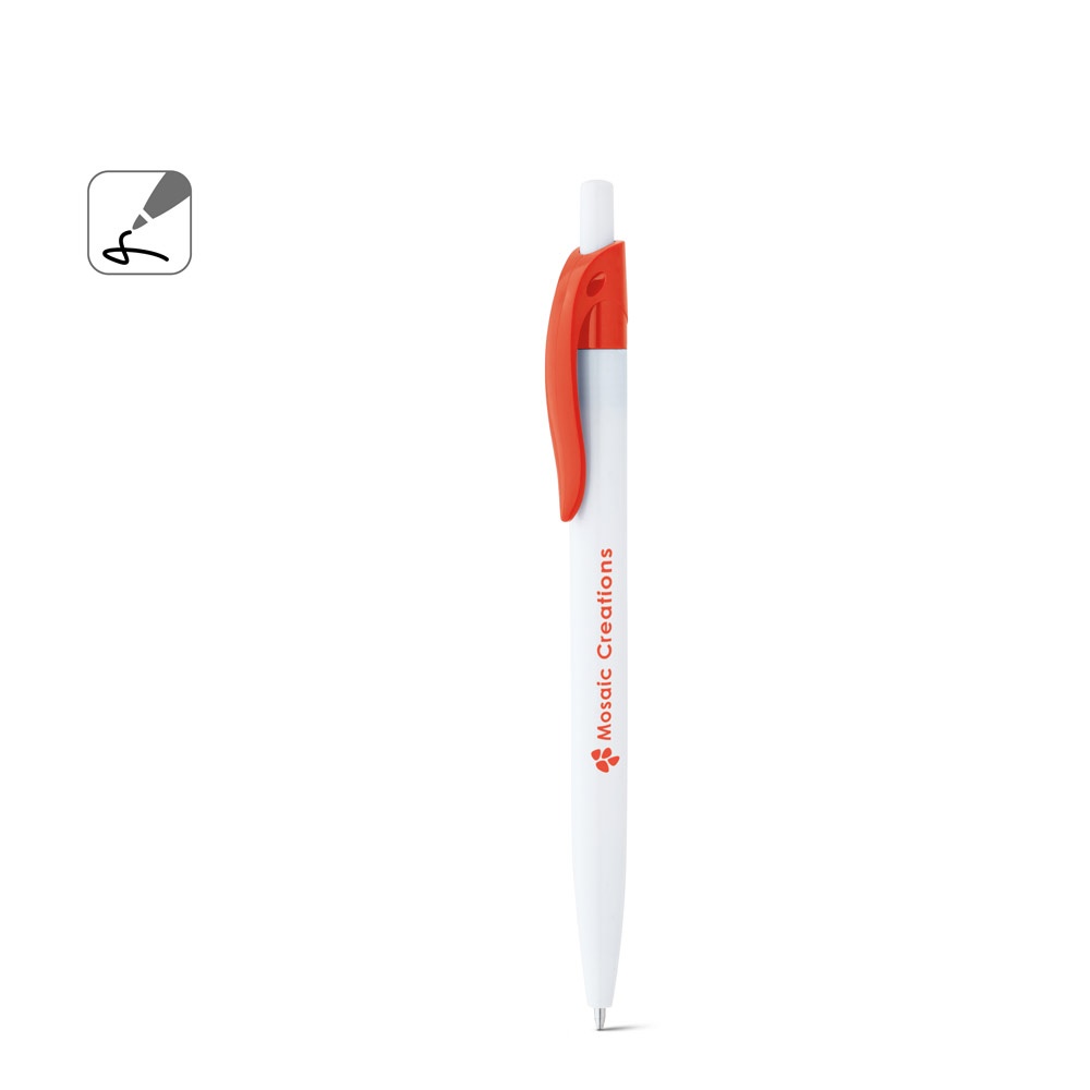 Stylo à bille en ABS avec clip coloré