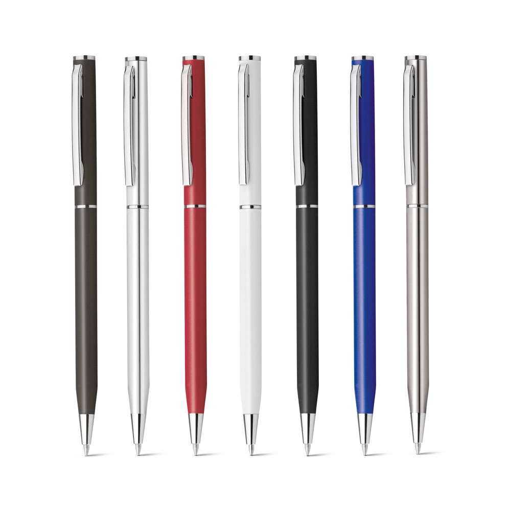 Stylo à bille en aluminium avec clip et mécanisme twist