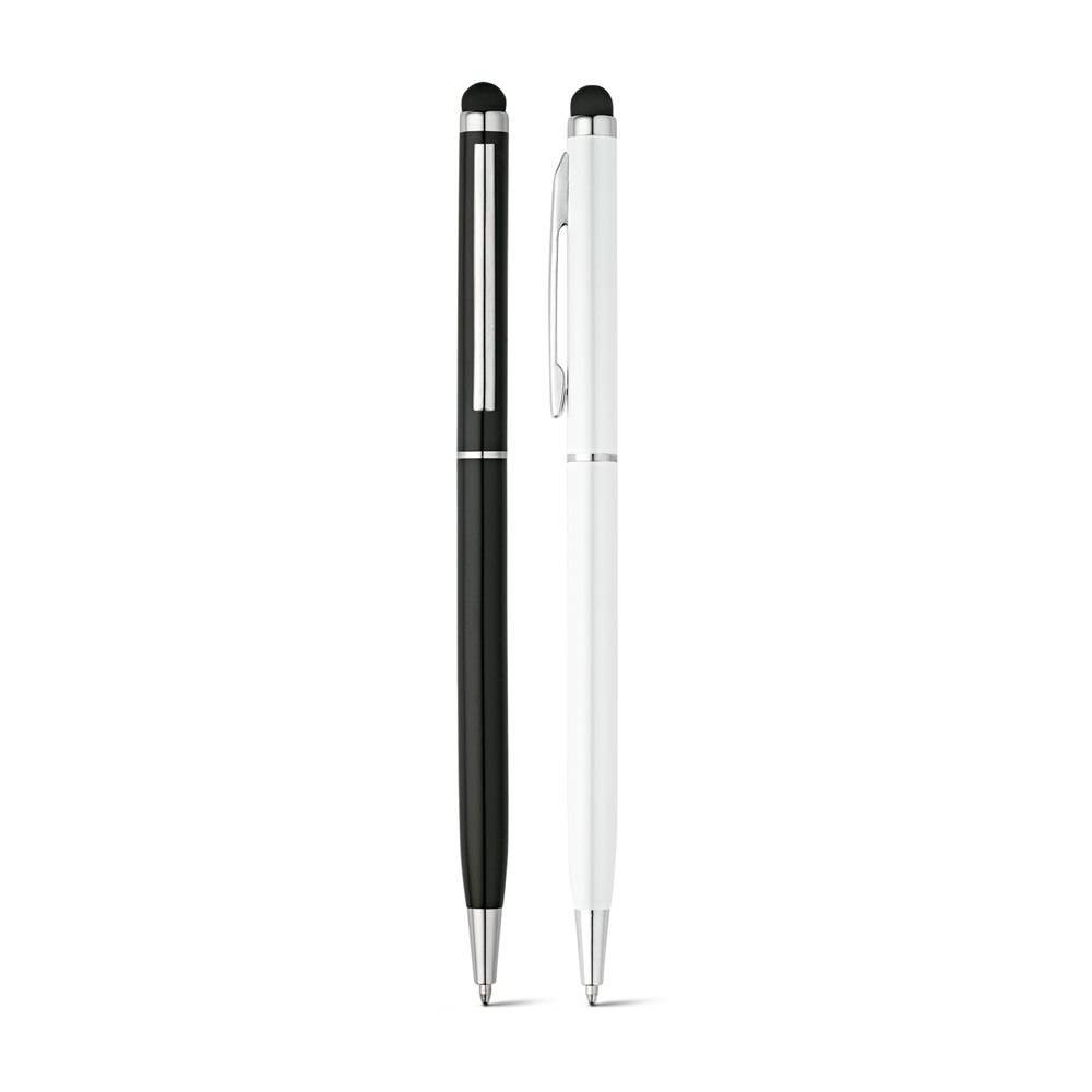 Stylo à bille en aluminium avec pointe tactile