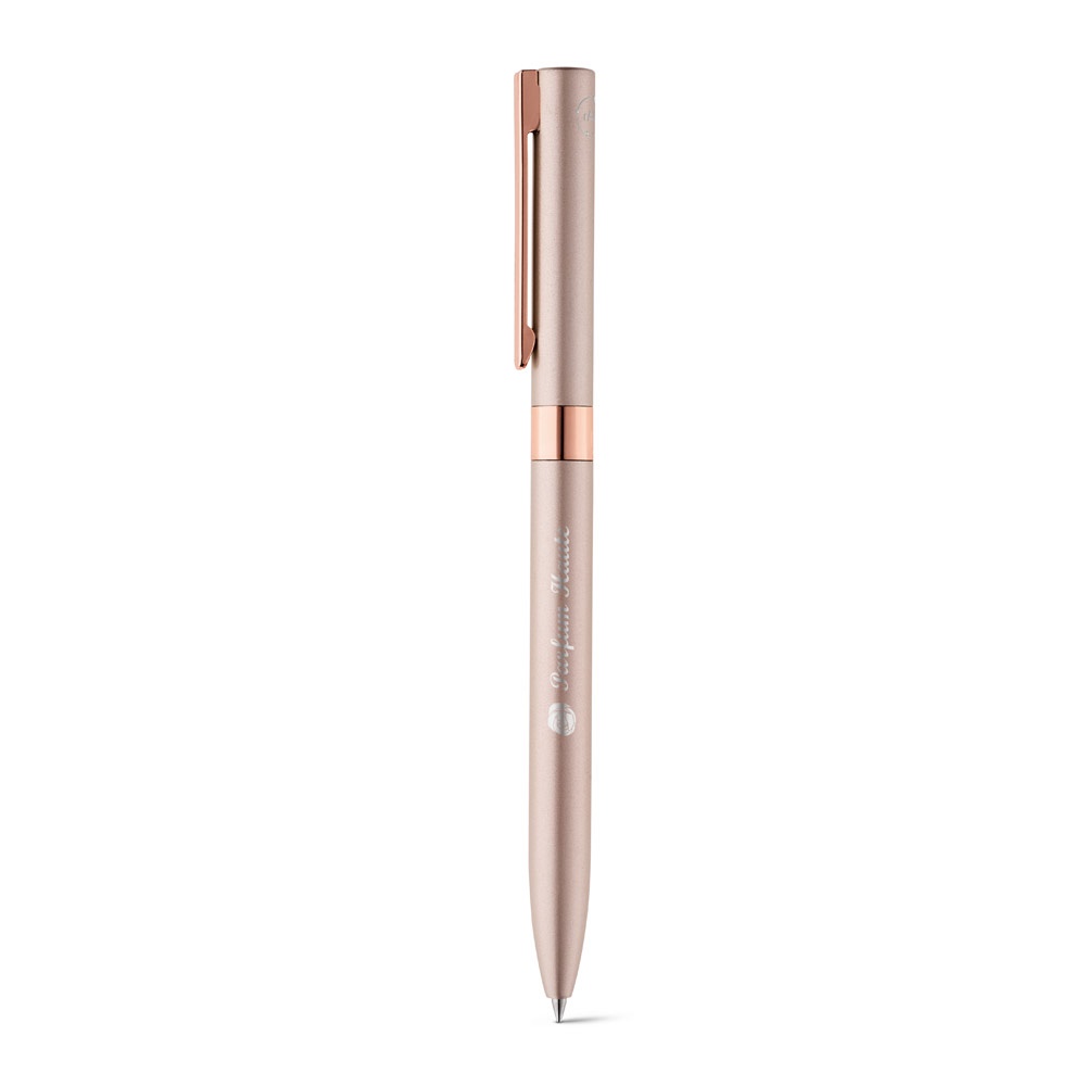 Stylo à bille en aluminium recyclé (100 % rAL) avec clip et mécanisme twist