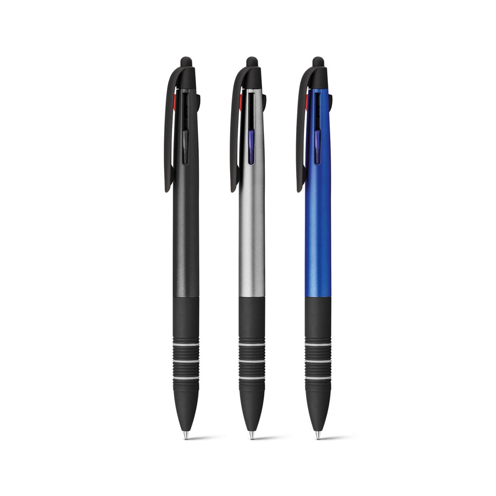 Stylo à bille multifonction avec écriture 3 en 1