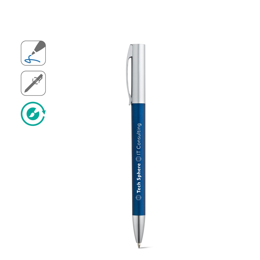 Stylo avec mécanisme twist et clip en métal