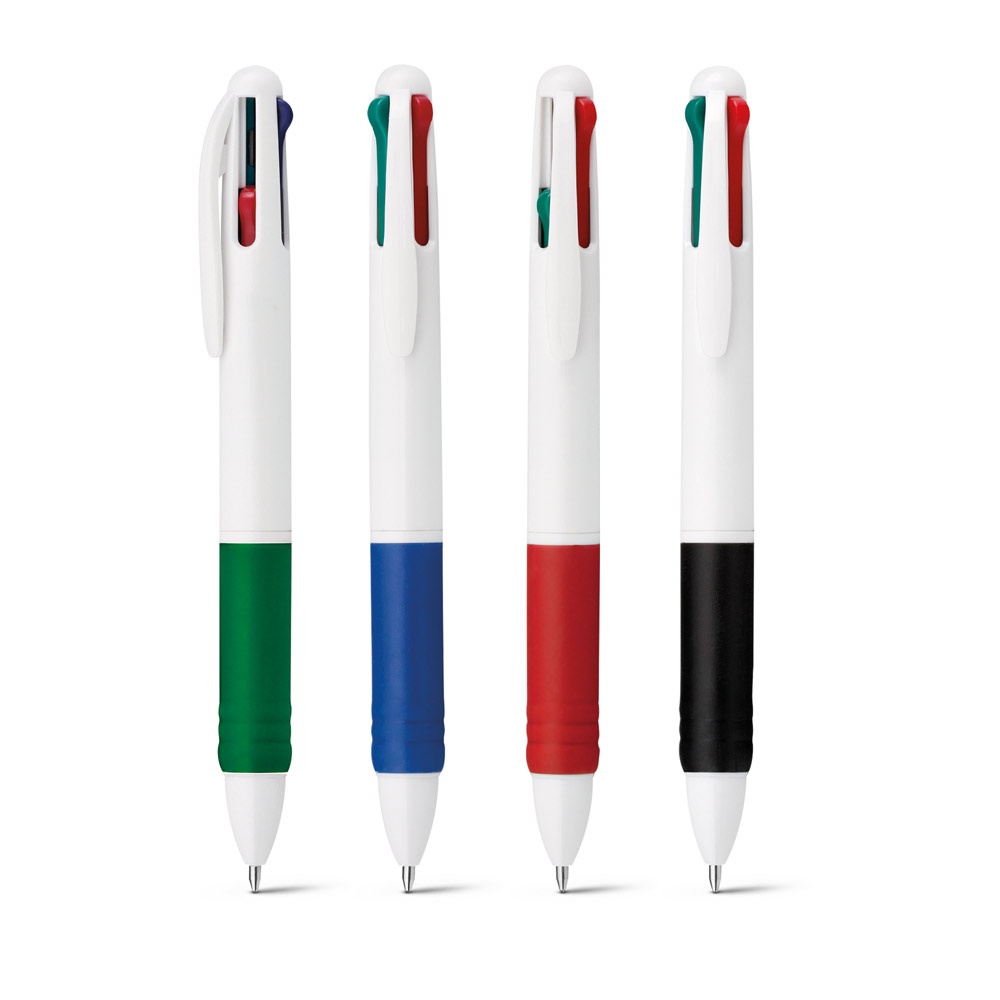 Stylo bille avec écriture multicolore 4 en 1