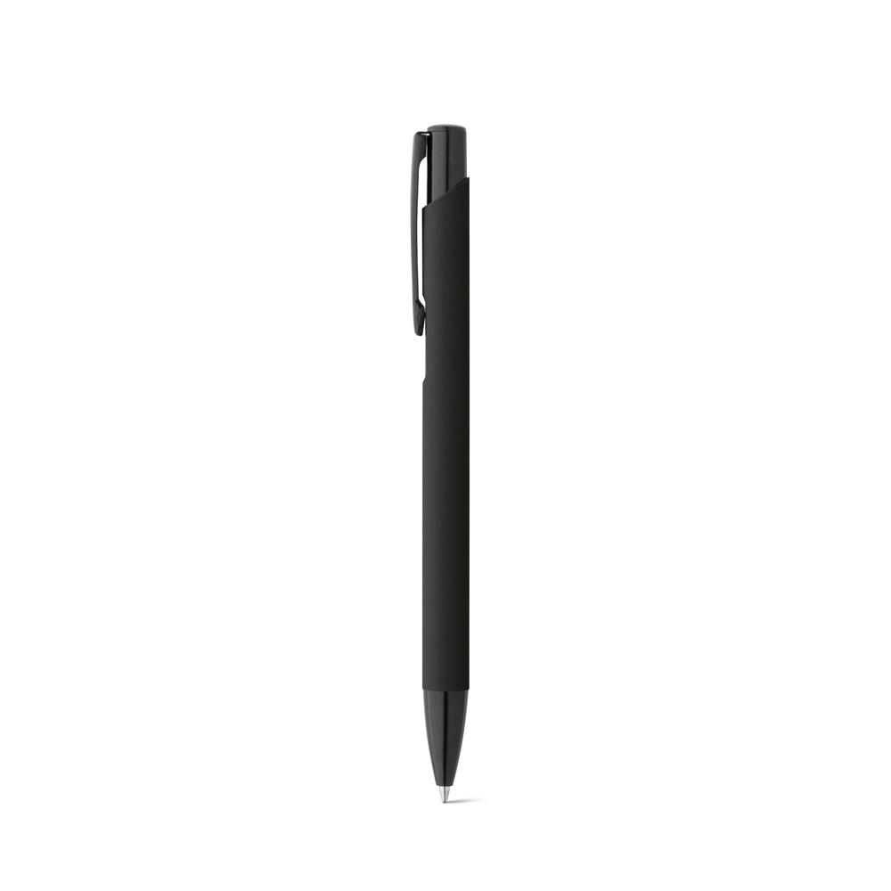 Stylo en aluminium avec finition en caoutchouc