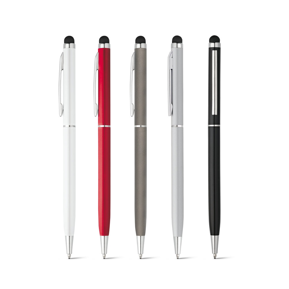 Stylo en aluminium avec mécanisme twist et embout tactile