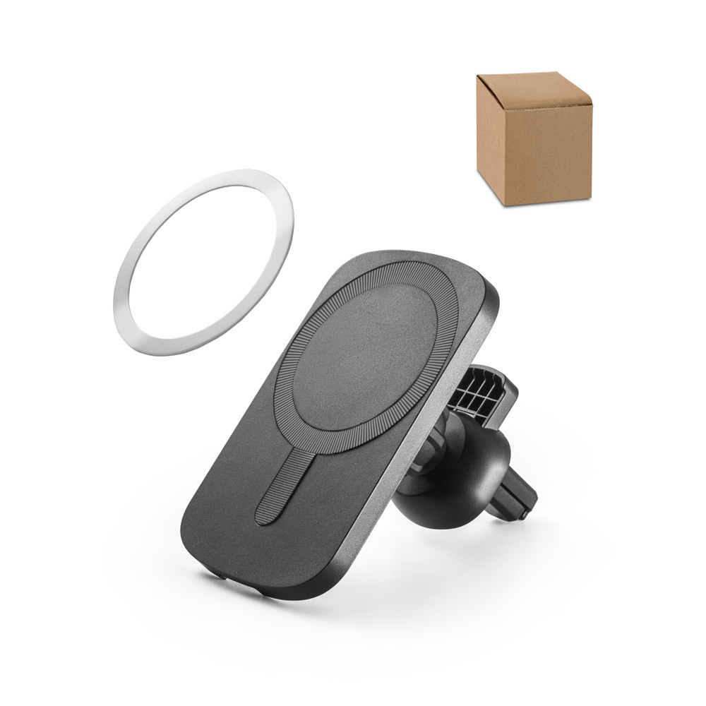Support pour smartphone de voiture avec chargeur magnétique sans fil 15W en ABS recyclé (100 % rABS)