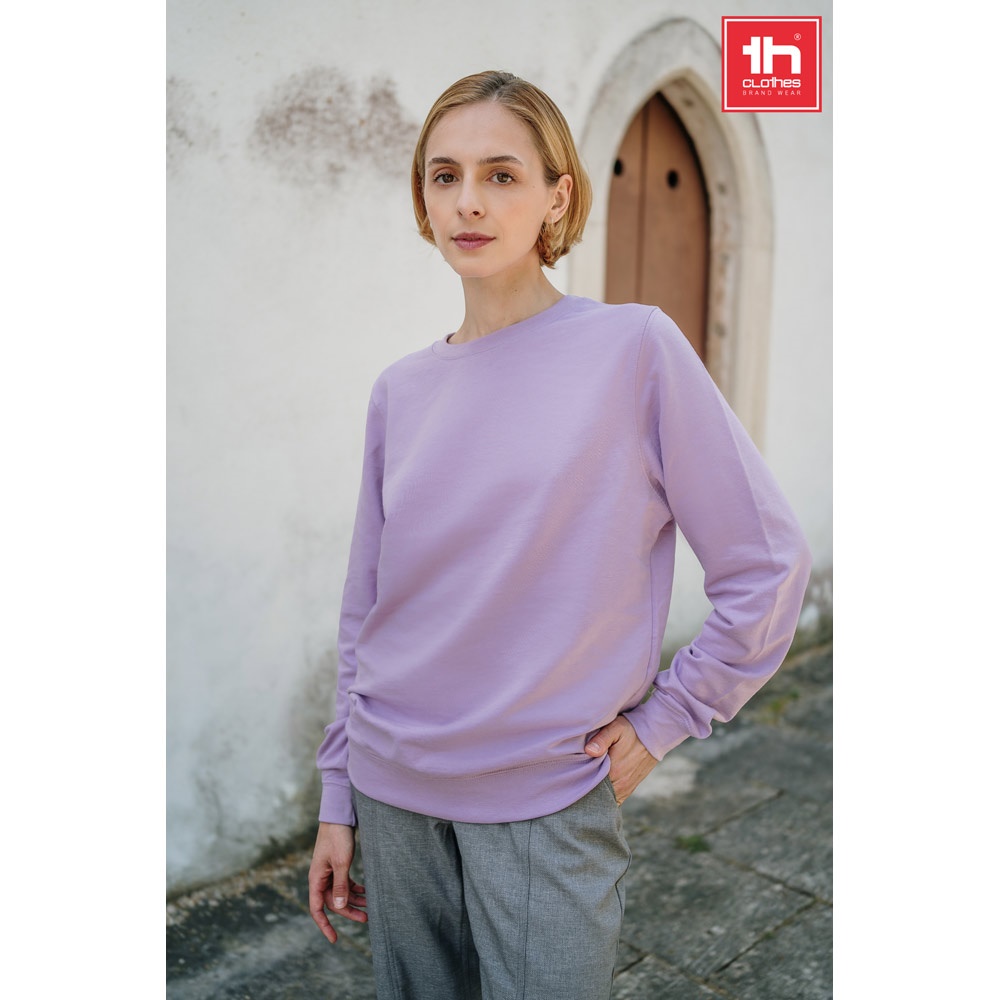 Sweatshirt (unisexe) en éponge italienne sans patte de boutonnage
