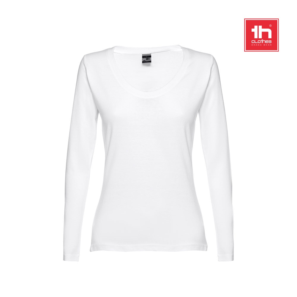 T-shirt à manches longues ceinturé pour femmes