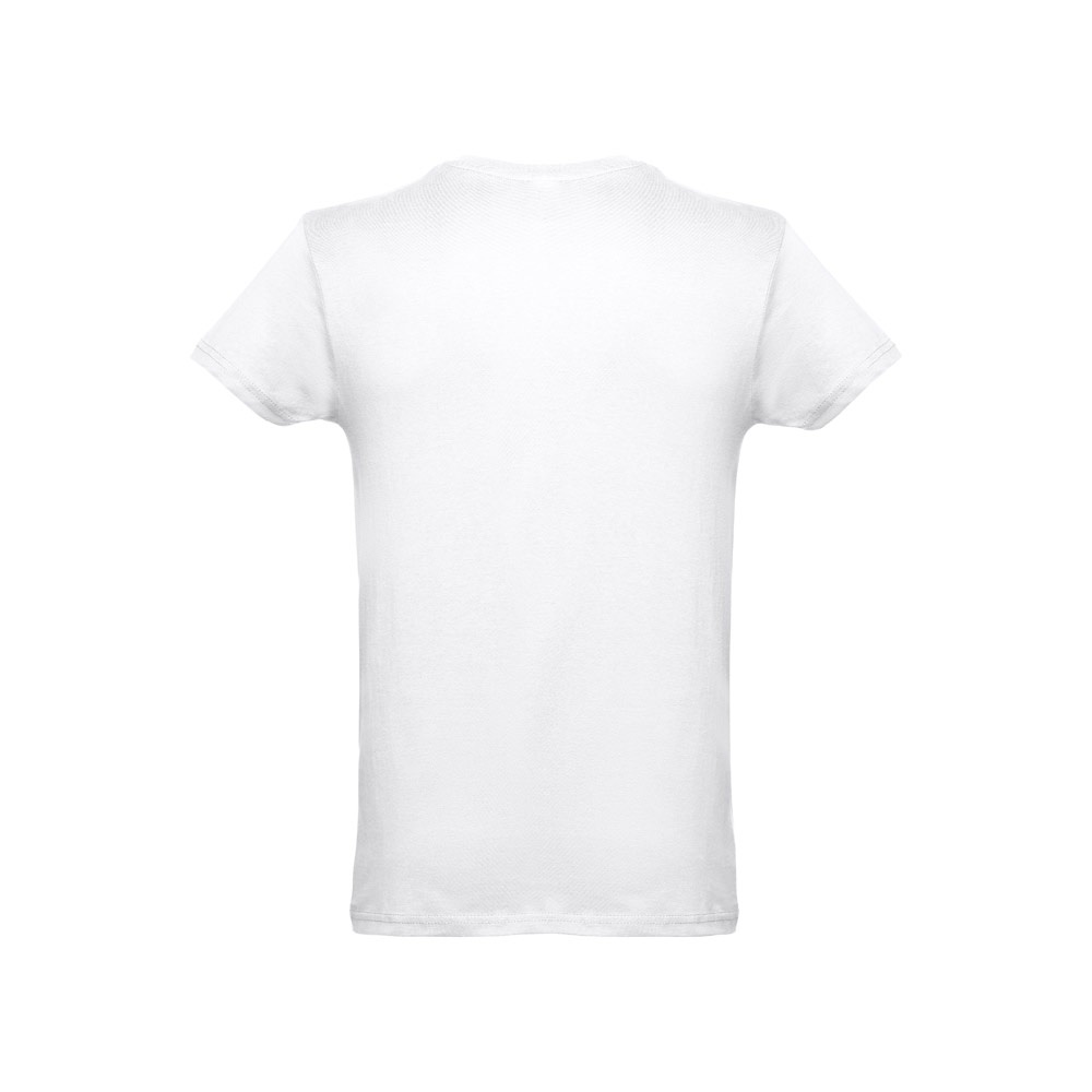 T-shirt homme en coton tubulaire. Couleur blanche