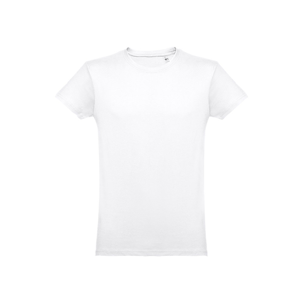 T-shirt homme en coton tubulaire. Couleur blanche