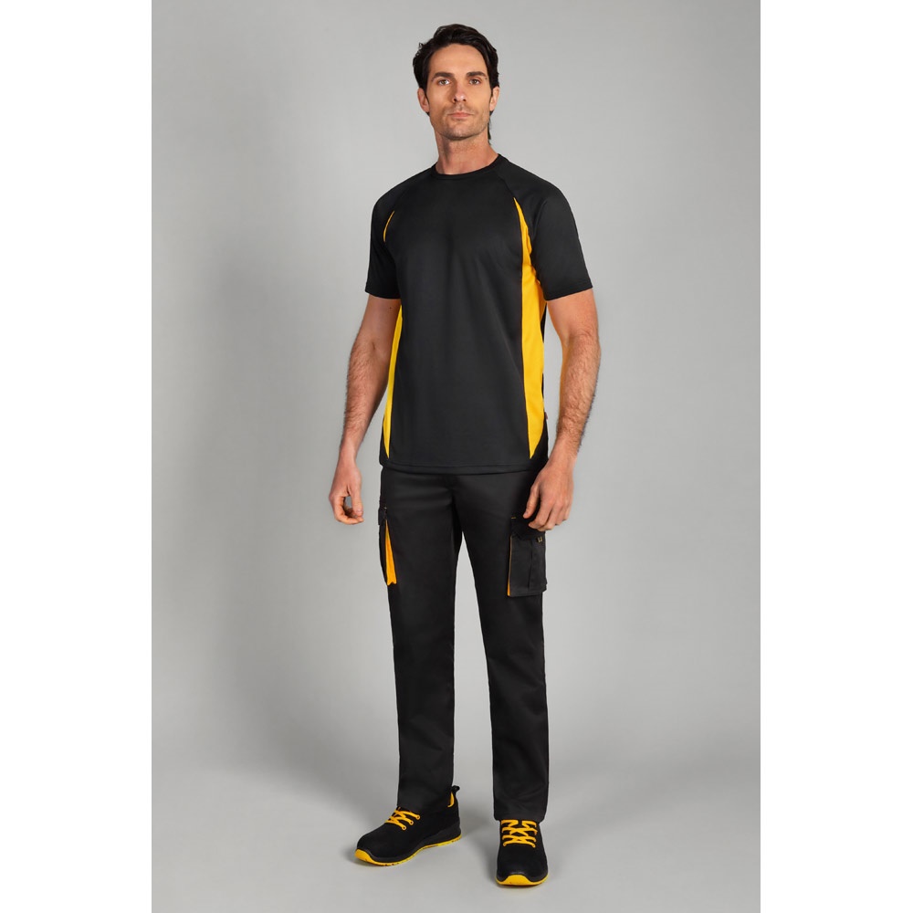 T-shirt technique bicolore (160g/m²), en polyester (100%)