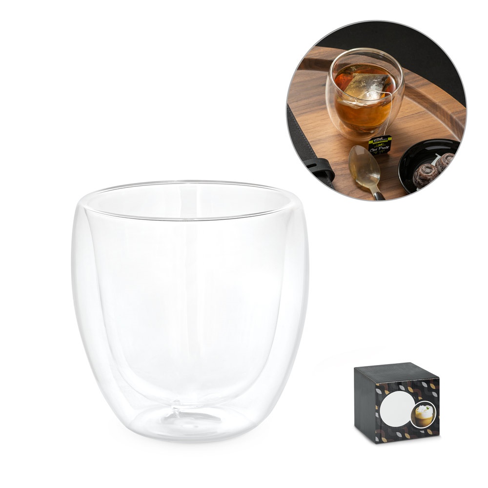 Tasse borosilicaté en verre 220mL