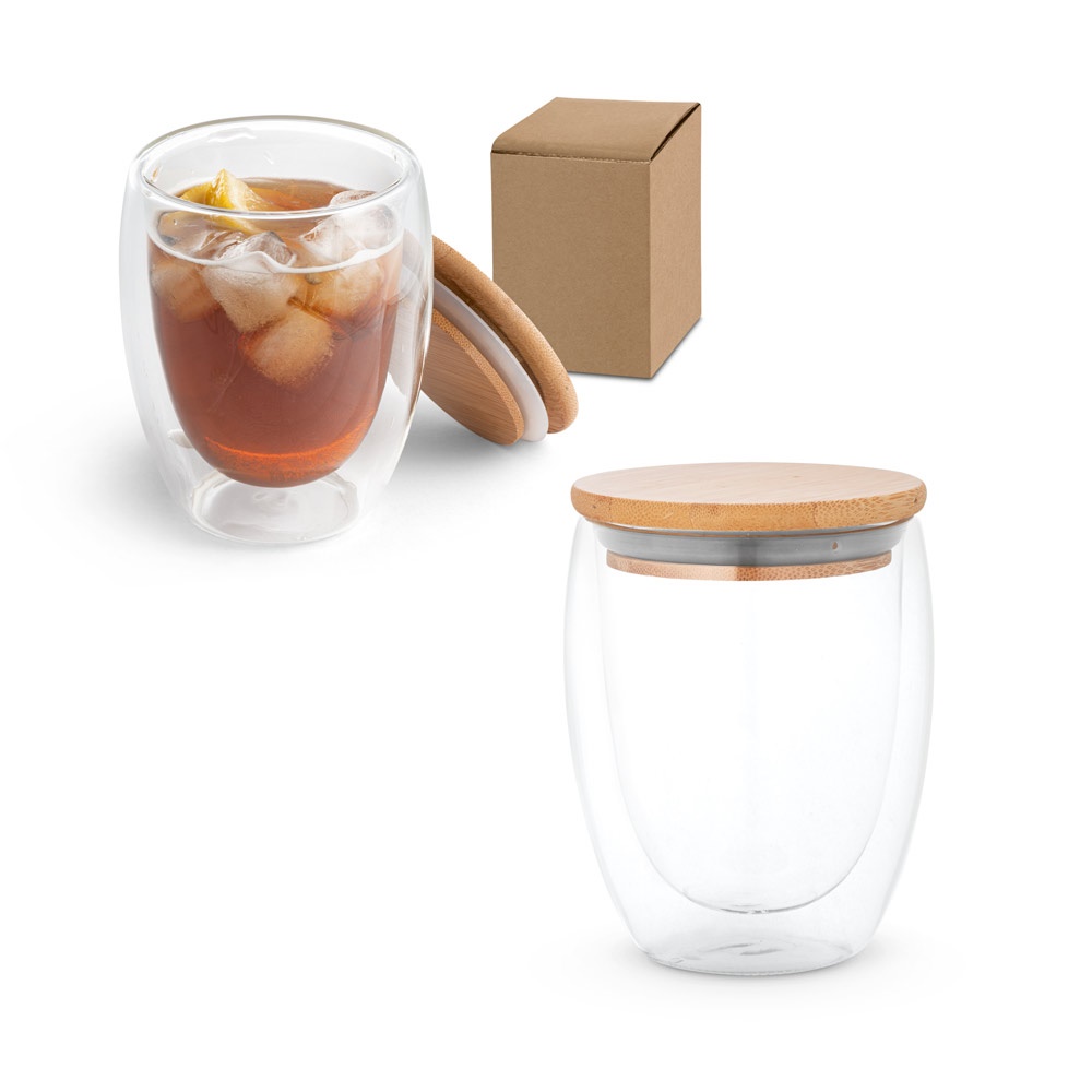 Tasse de voyage 350mL en verre borosilicate