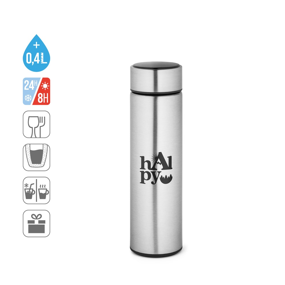 Tasse de voyage 470mL en acier inox