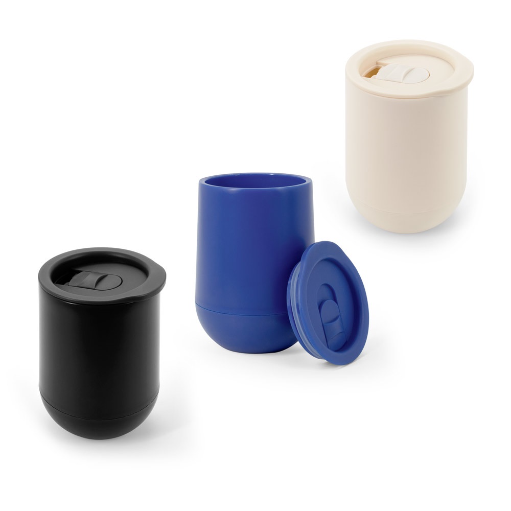 Tasse de voyage en PP à double paroi isolée à l'air