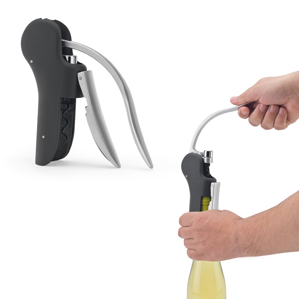 Tire-bouchon en ABS et zinc avec levier automatique pour une ouverture facile