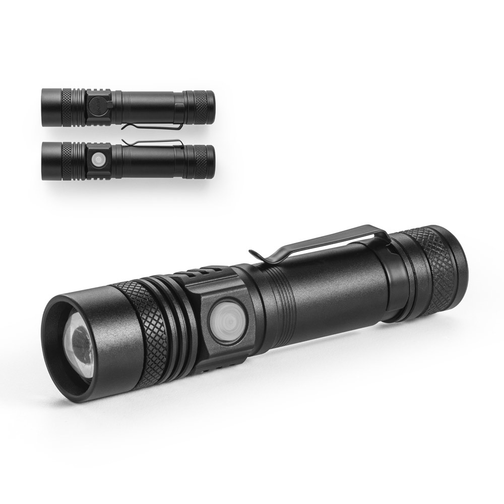 Torche aluminium recyclé (100 % rAL) rechargeable 5 W