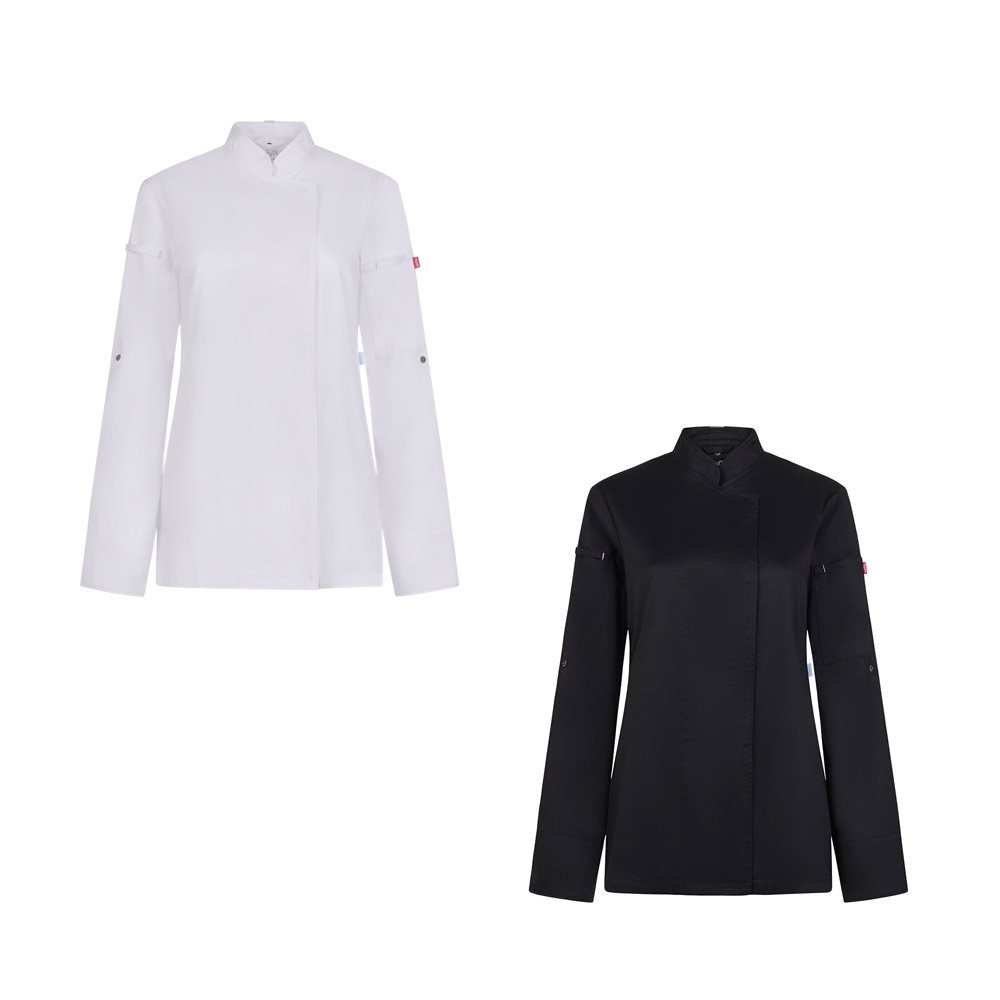 Veste de cuisine pour femme (190 g/m²) en coton (35 %) et polyester recyclé (65 %)