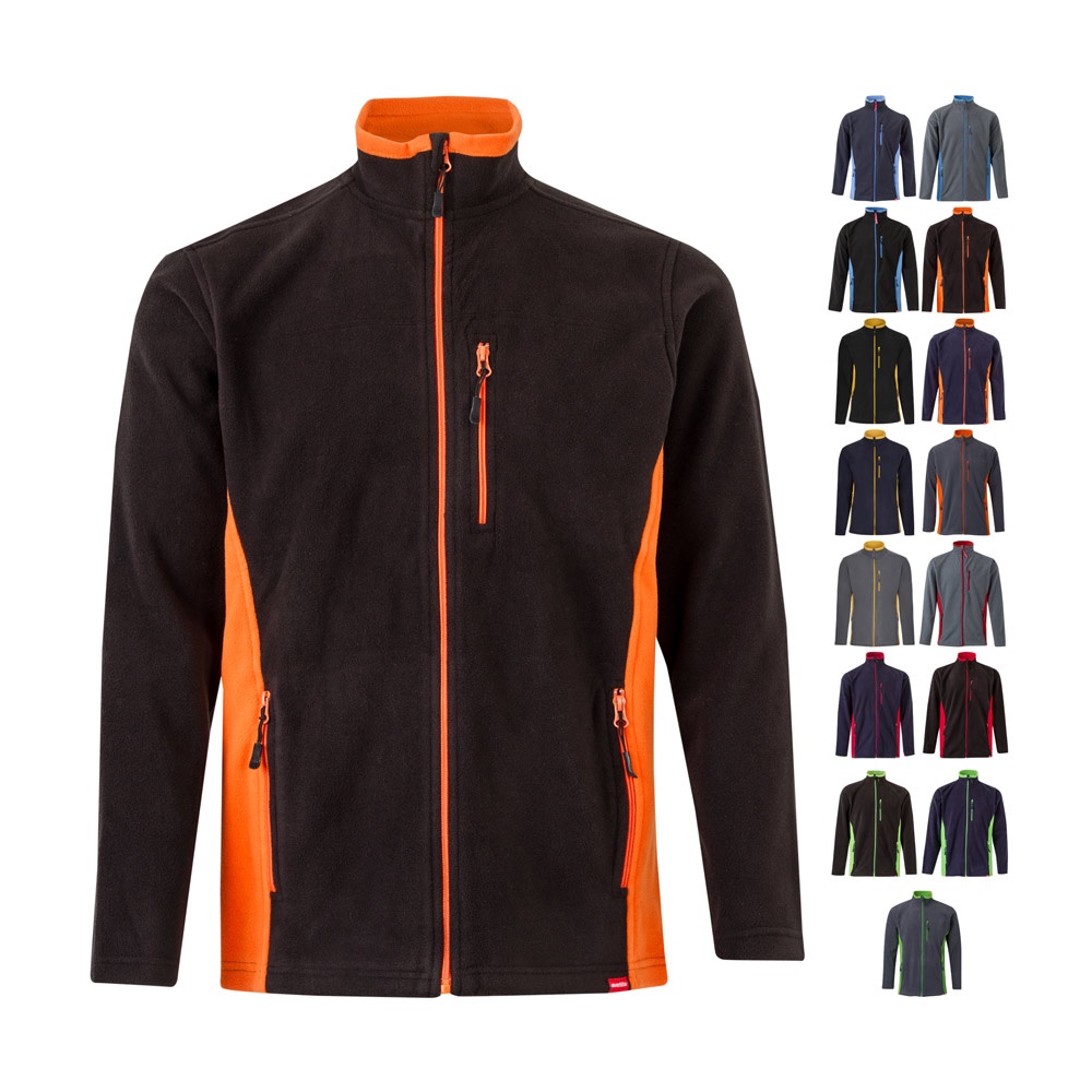Veste polaire bicolore (220g/m²) en polyester (100%)