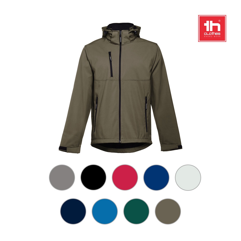 Veste softshell pour homme en polyester et élasthanne