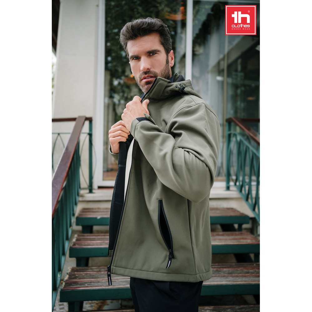 Veste softshell pour homme en polyester et élasthanne